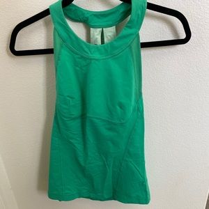 Lululemon Make It Count Green Running Tank Top Sz6